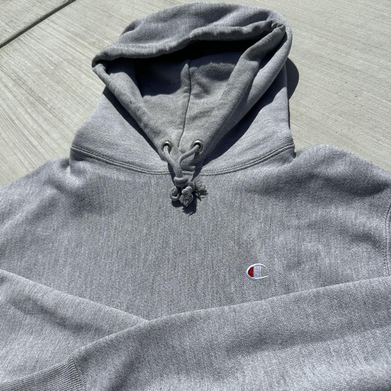 Champion reverse weave discount hoodie granite heather