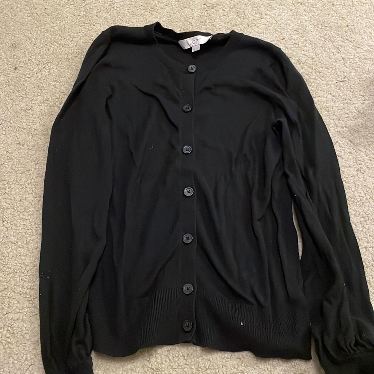 Loft 2025 black cardigan