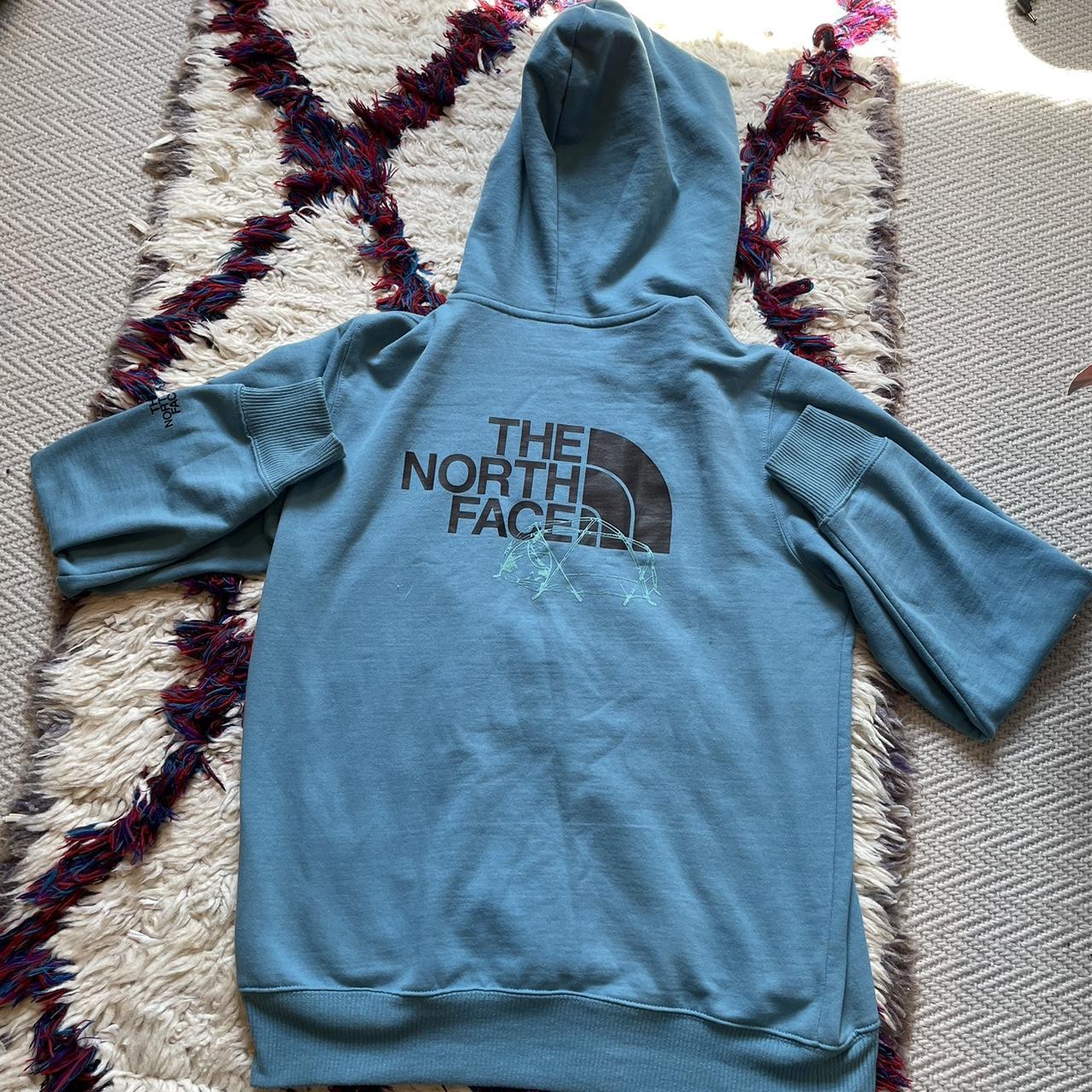 Turquoise north 2024 face hoodie