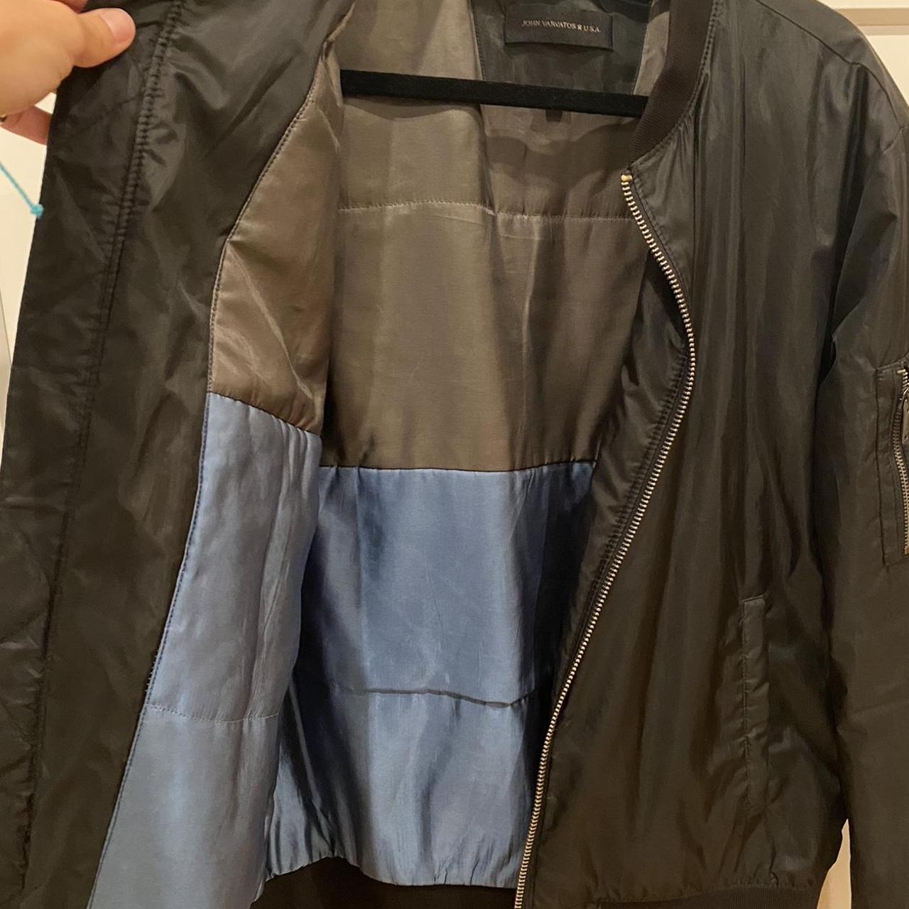 John Varvatos bomber jacket in color... - Depop