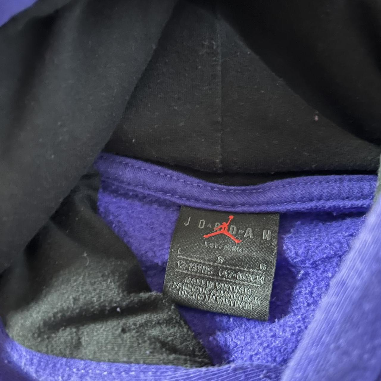 Jordan Nike Purple Hoodie Size Youth... Depop