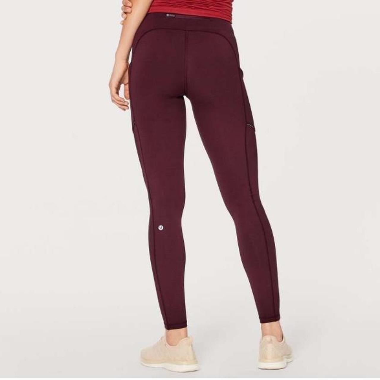 Lululemon speed store up tight full on luxtreme 28” garnet size 2