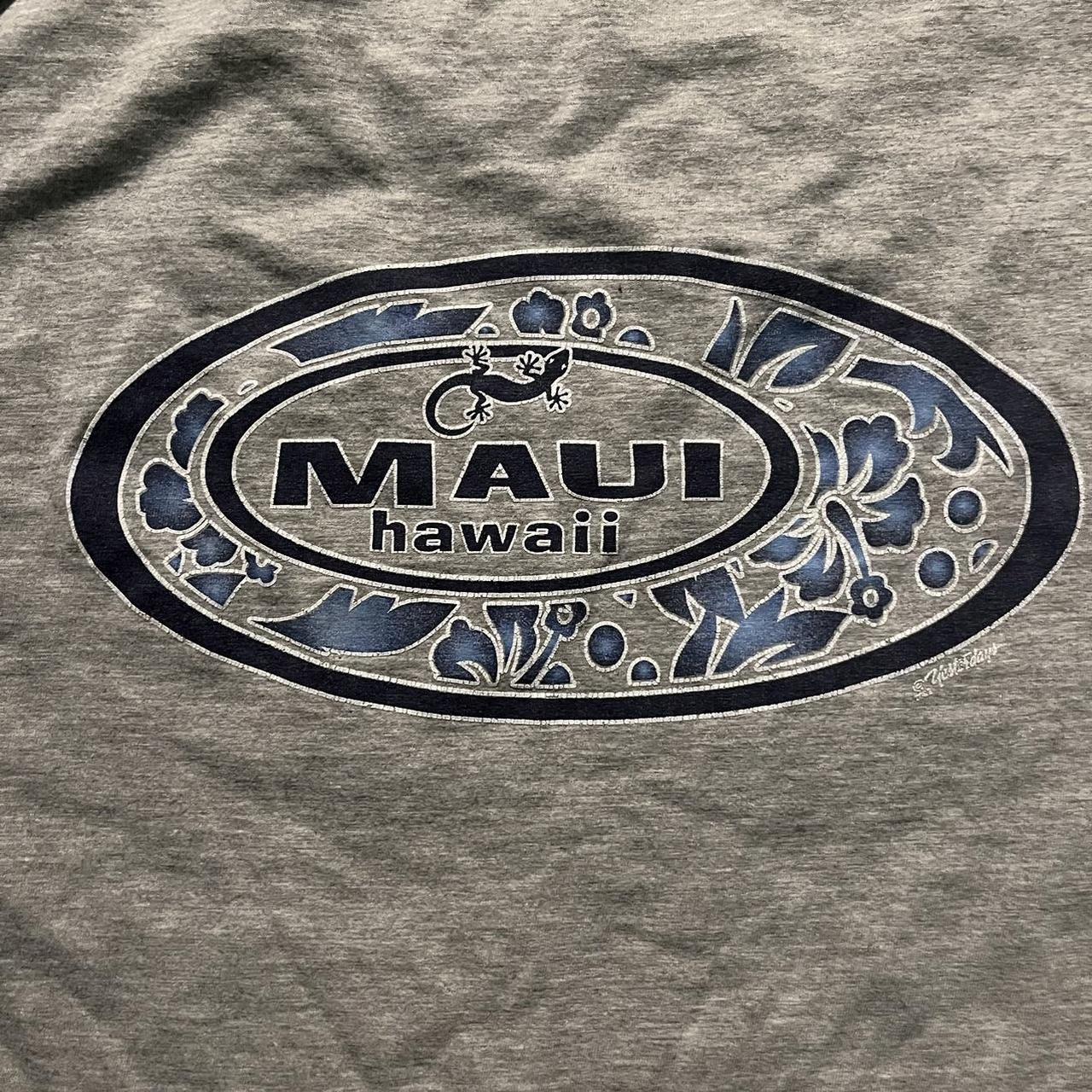 men's vintage 2000s maui hawaii t shirt this... - Depop