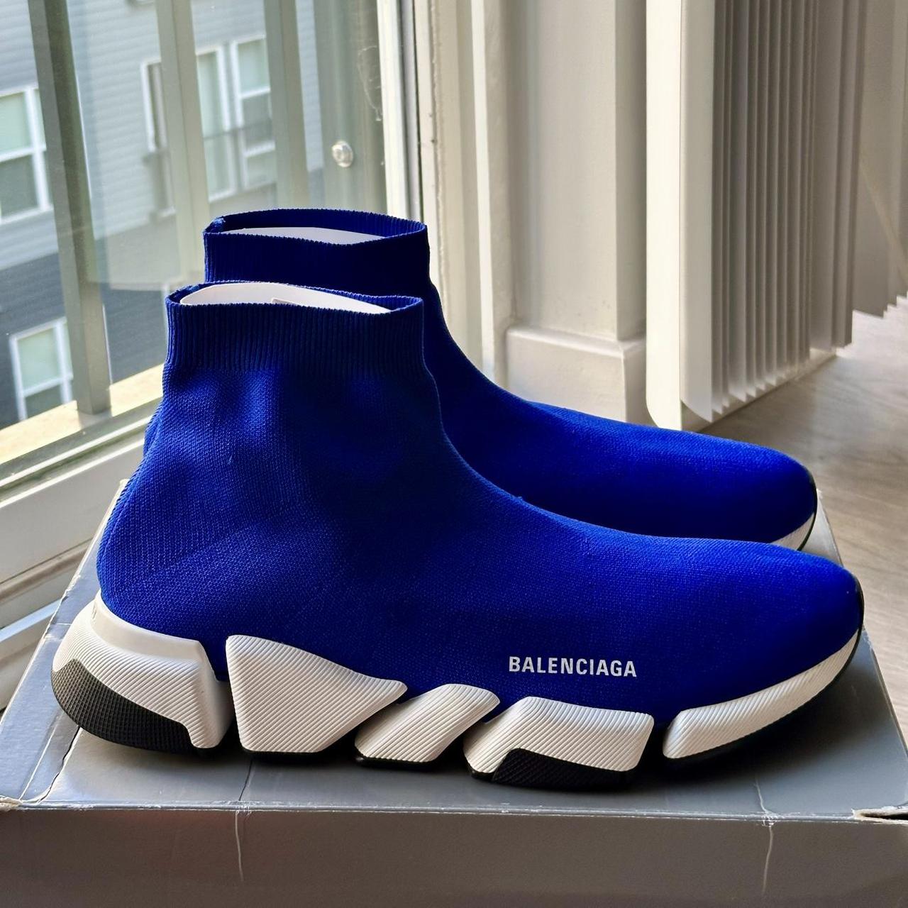 BALENCIAGA SPEED BLUE 100% Authentic Depop