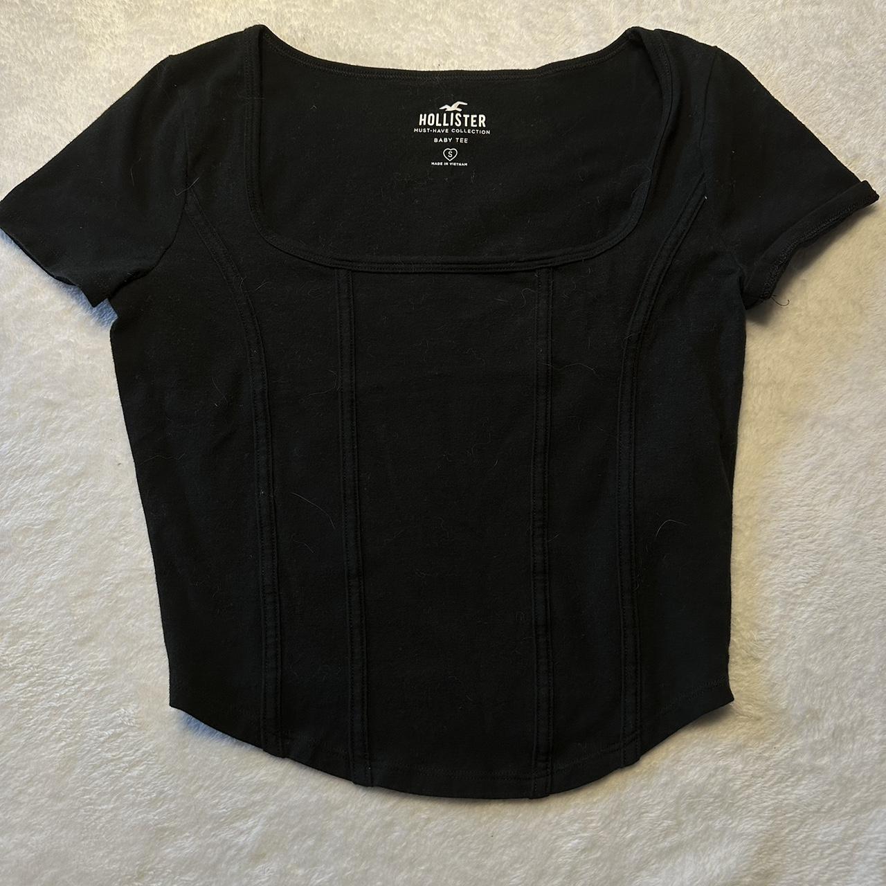 Black corset top, size Small - Depop