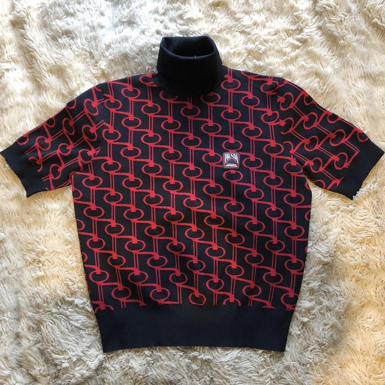 Amazing authentic mens SS19 runway Prada black red