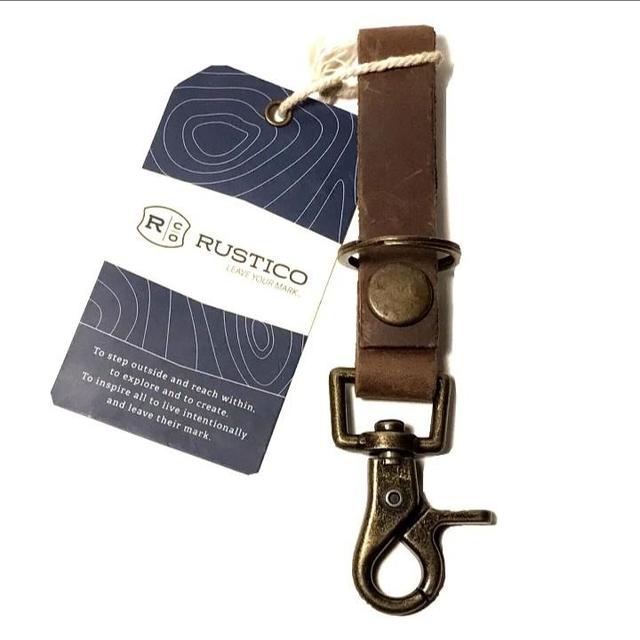 Rustico Clip Leather Keychain