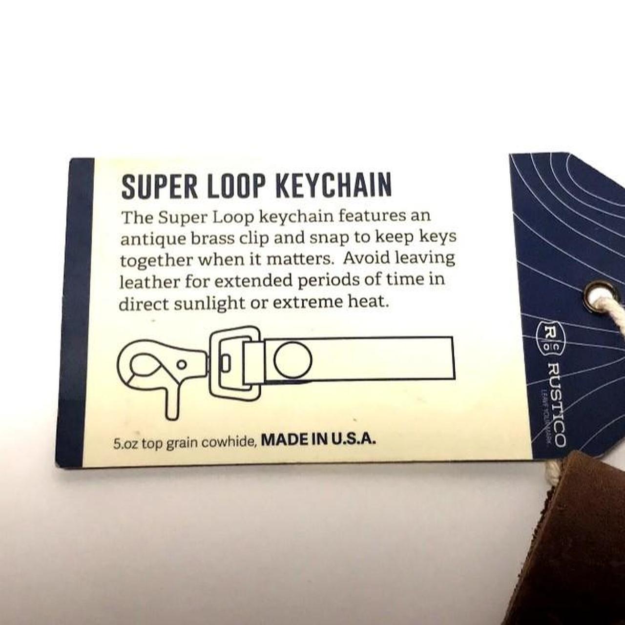 Rustico Loop Leather Keychain