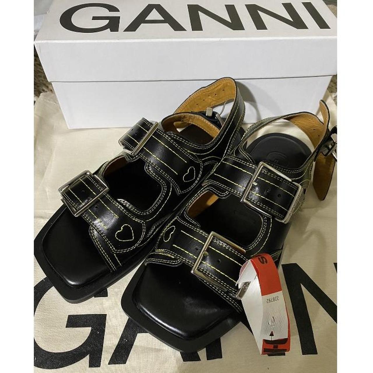【関税&送料込み】Ganni Sandals Ganni western sandals in US size 7 Brand new | Depop