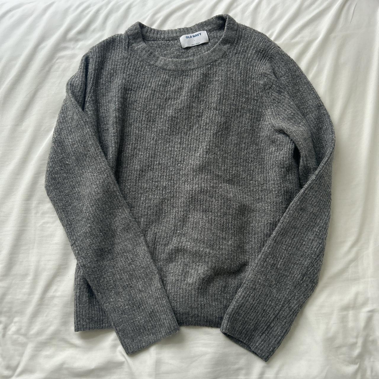 super cute old navy gray sweater! super soft and... - Depop