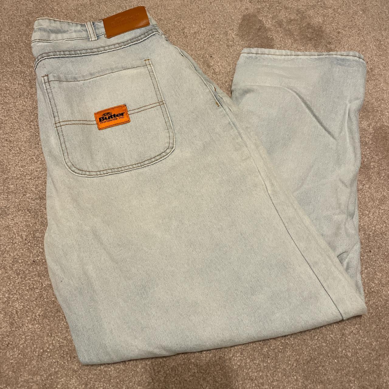 Butter Philly baggy jeans Worn once Light... Depop