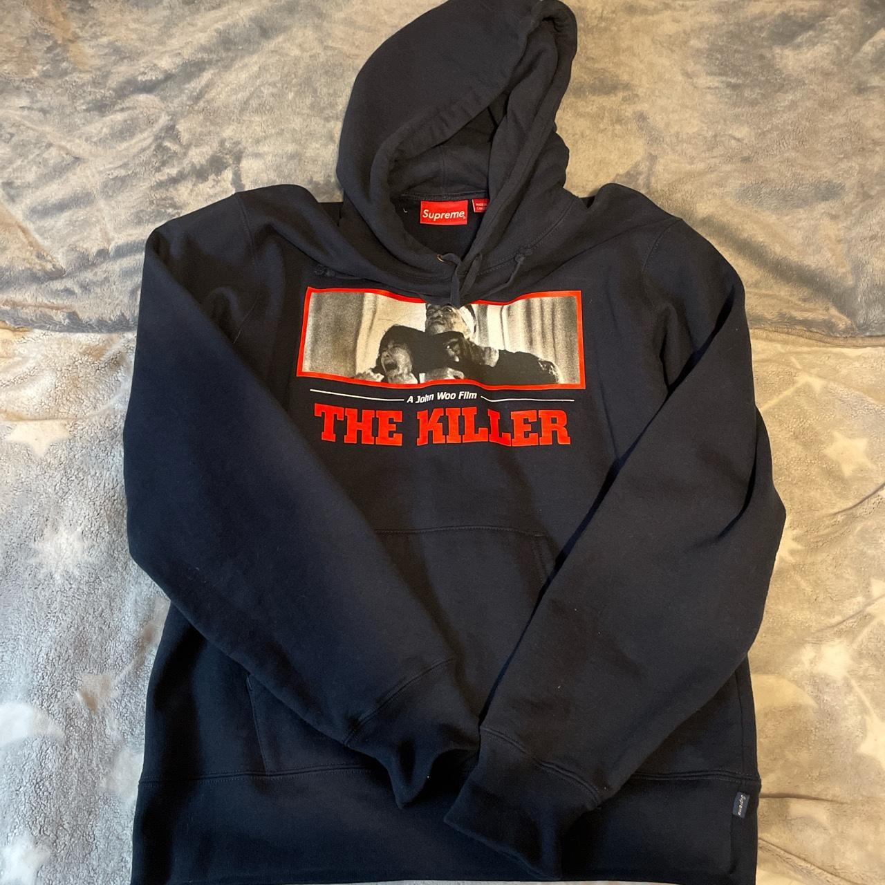 Supreme NYC hoody Worn once Medium Dark blue Depop