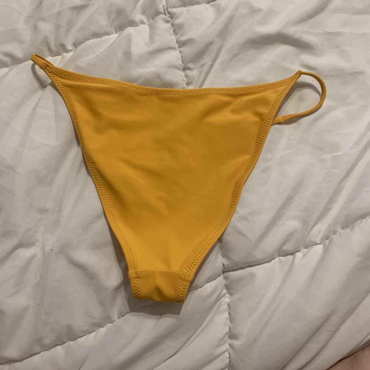 Forever 21 Women's Yellow Bikiniandtankinibottoms Depop