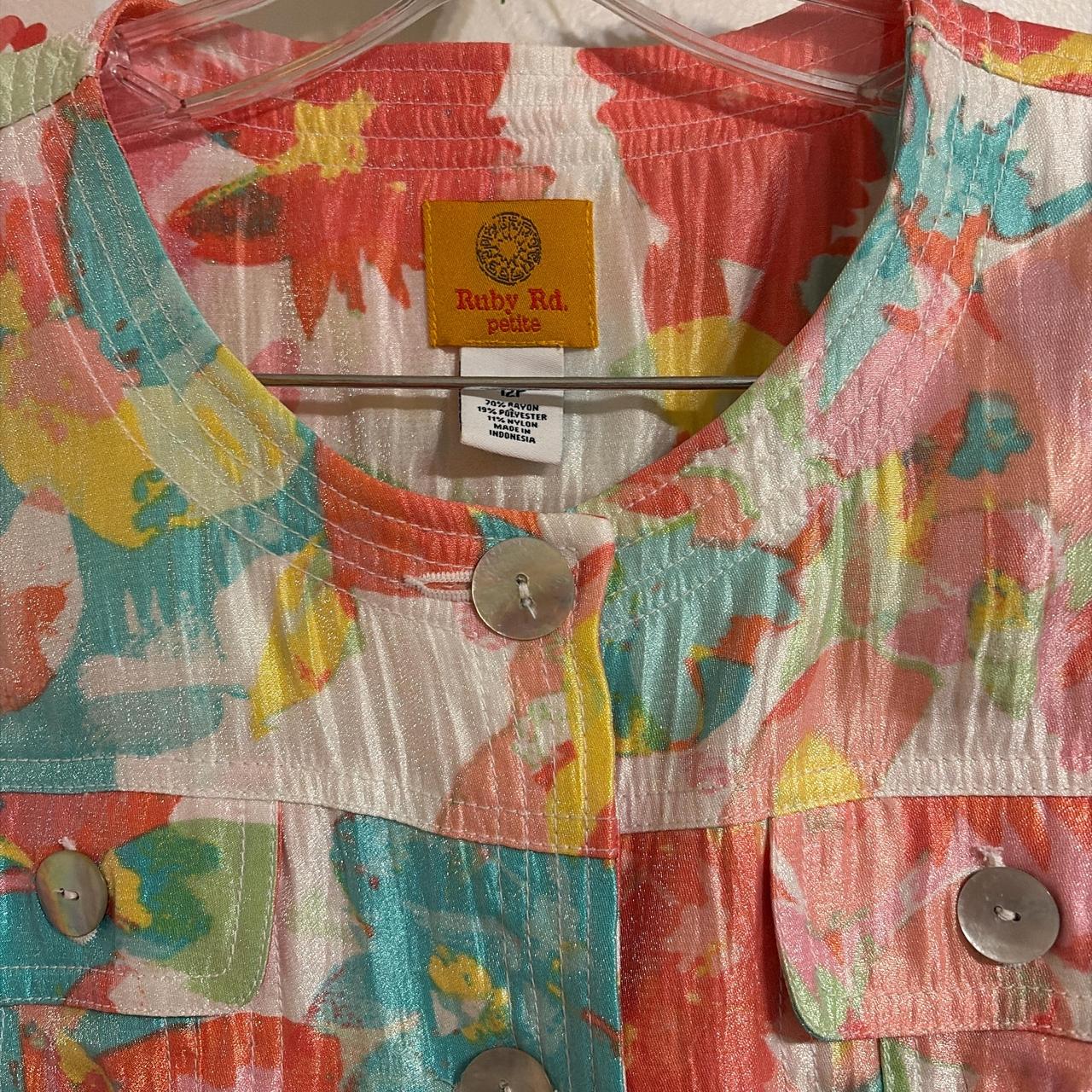 Ruby Rd. Women's Blouse - Multi - M – Vintage Rub… - image 2