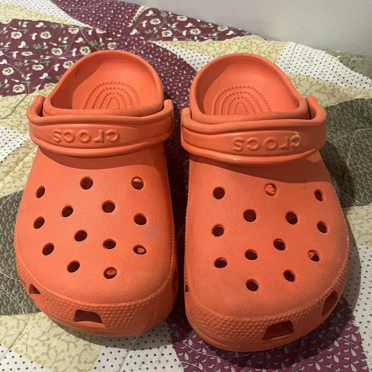 Orange crocs for men online