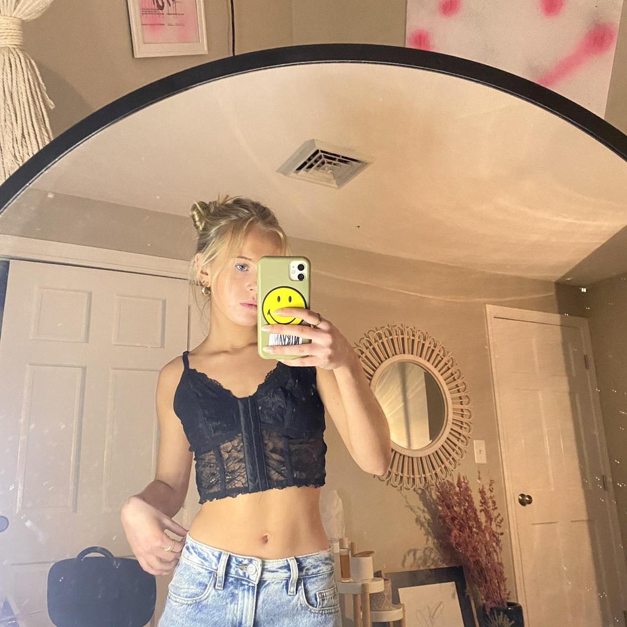 Target Women's Black Corset Depop