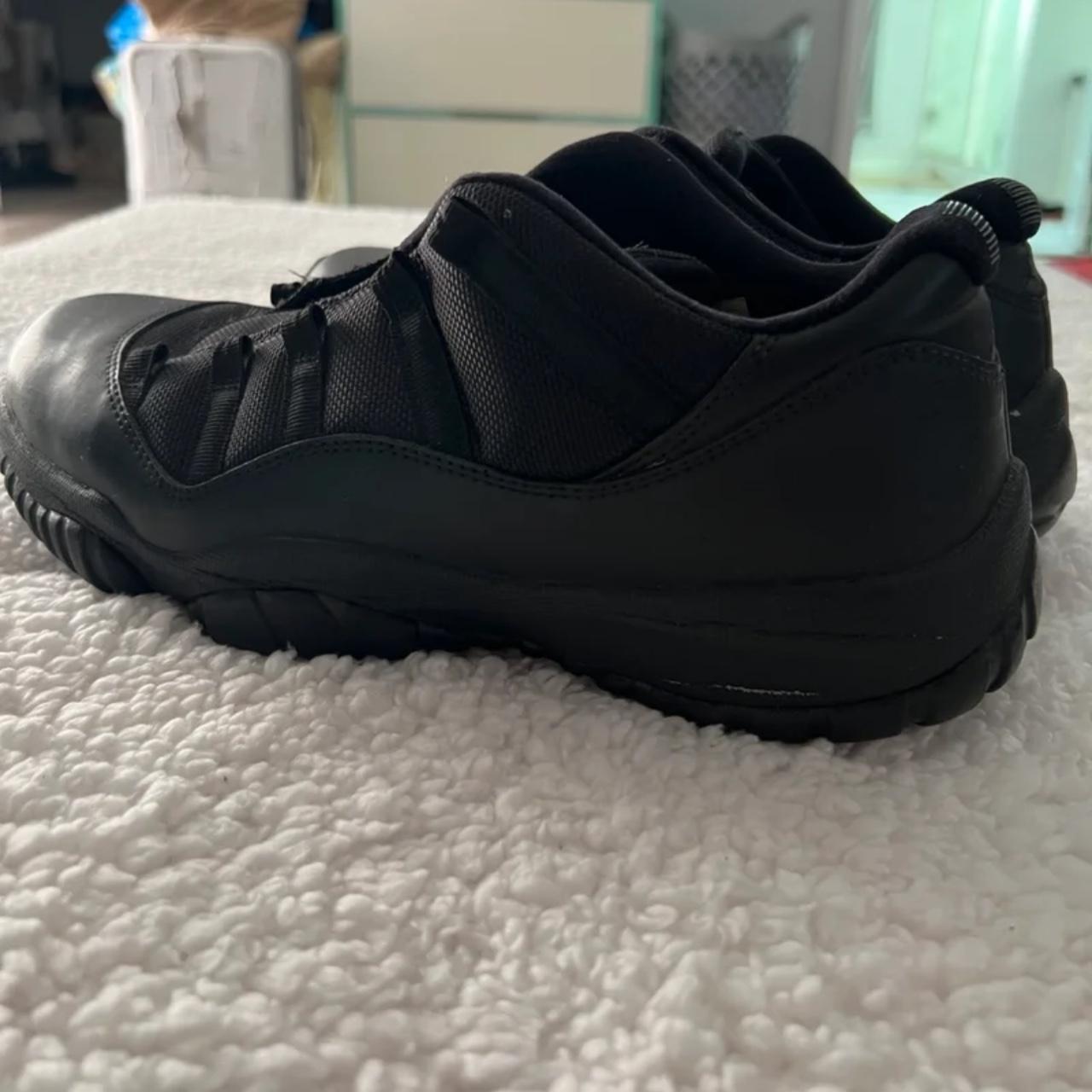 infared Jordan’s 11 lows painted matte black. Was... - Depop