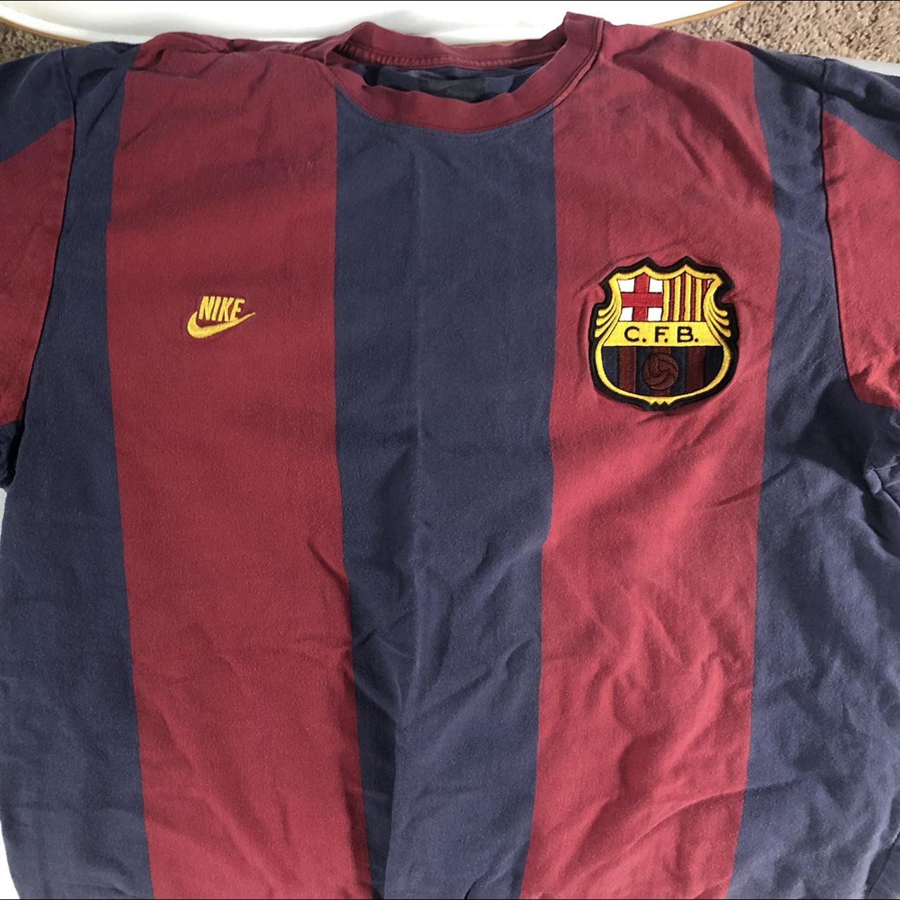 Men’s Nike Barcelona Soccer Shirt Size... - Depop