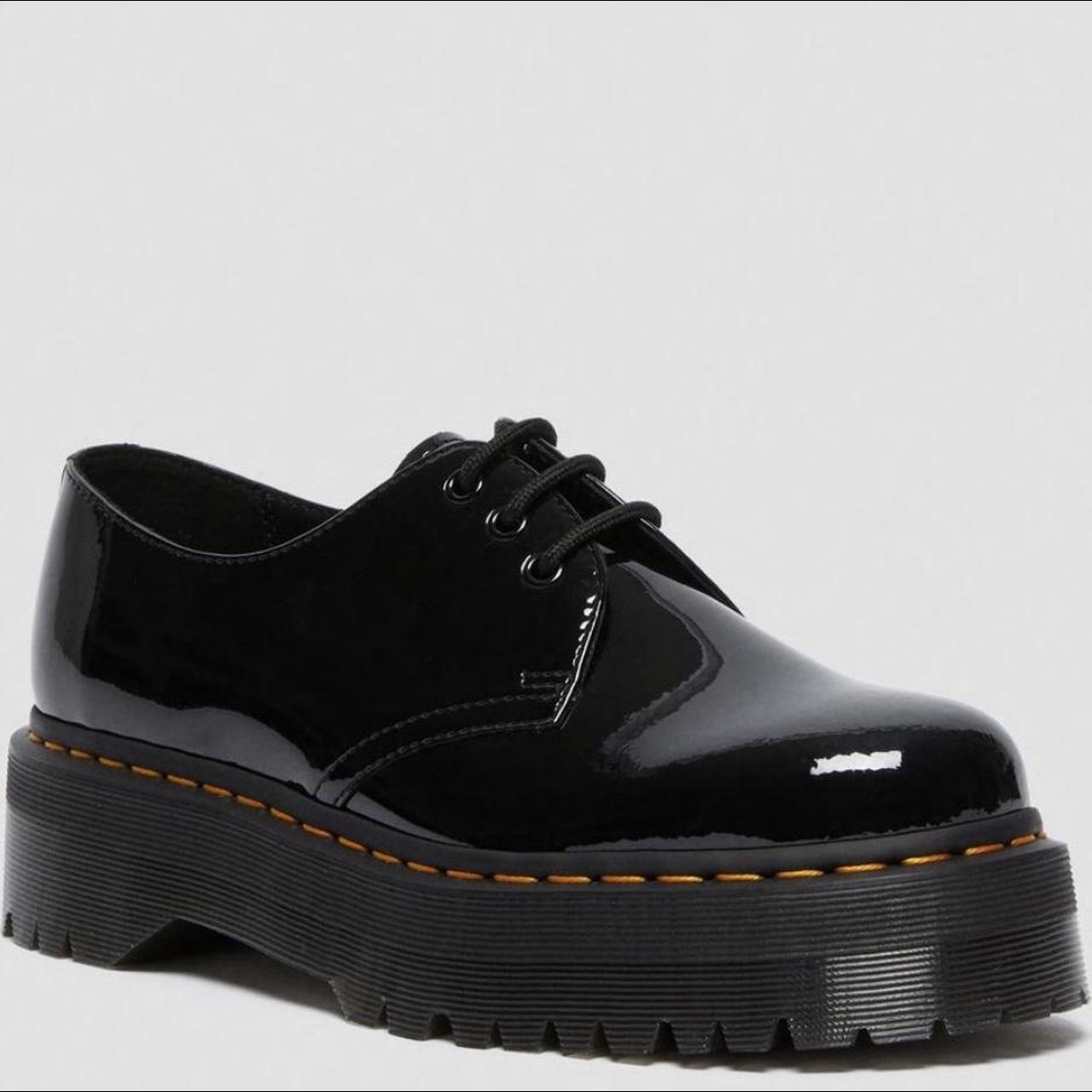 1461 rainbow patent quad shoes