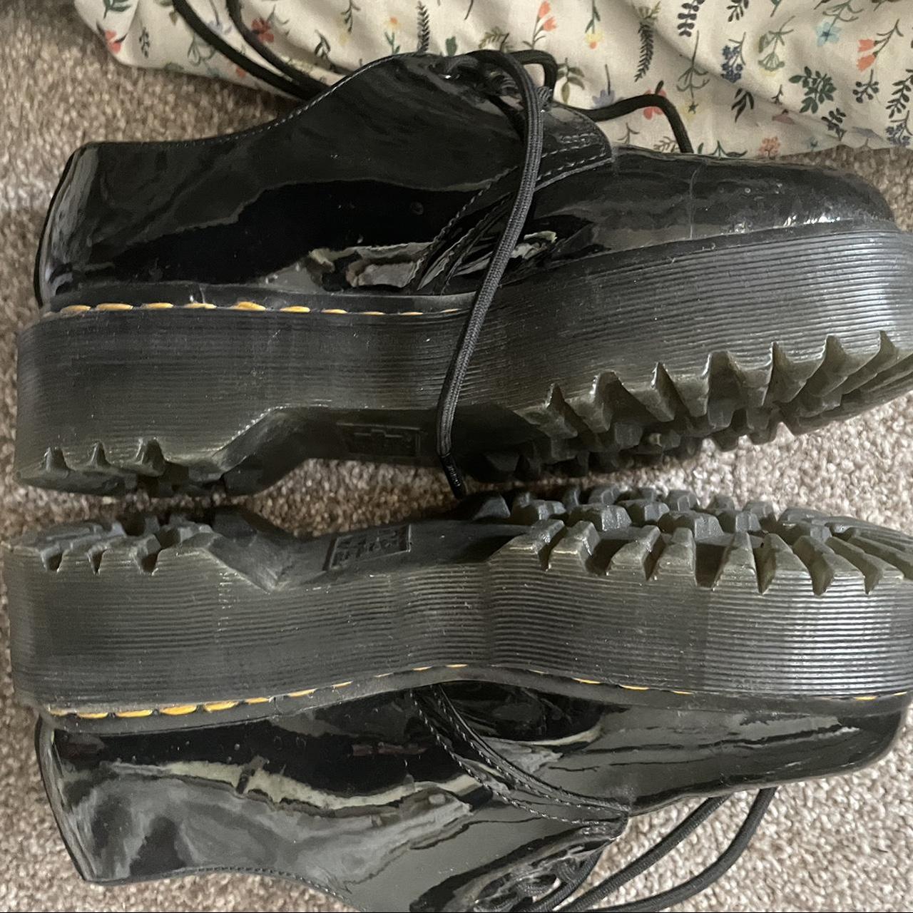 1461 rainbow patent quad shoes