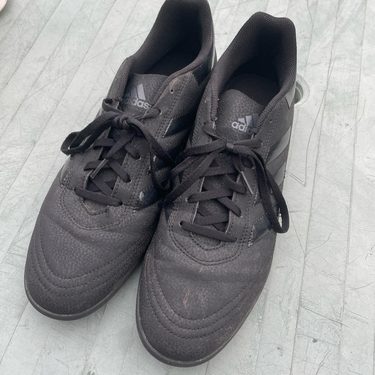 Black adidas football boots. No studs. Good... - Depop