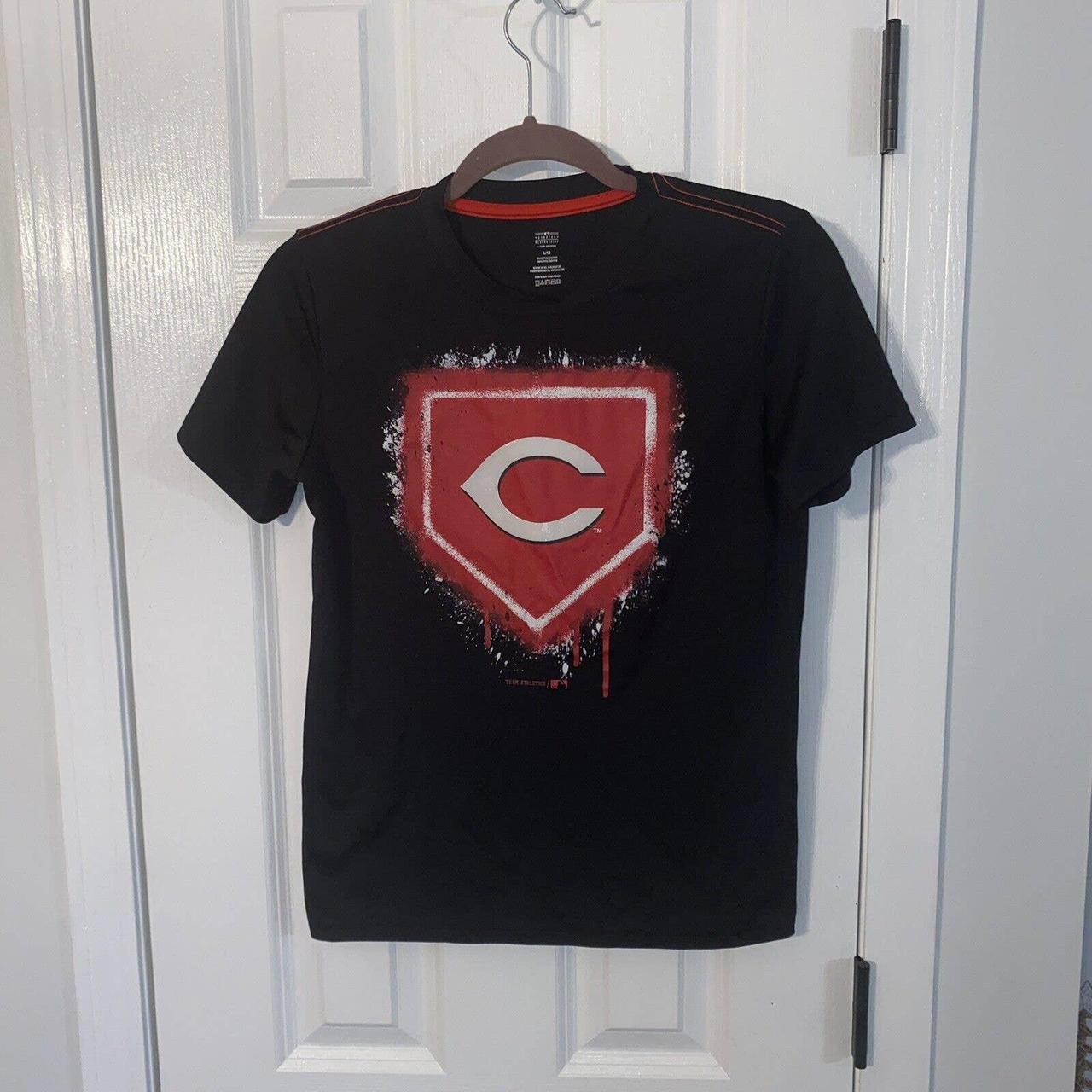 grey cincinnati reds shirt mlb genuine merchandise - Depop