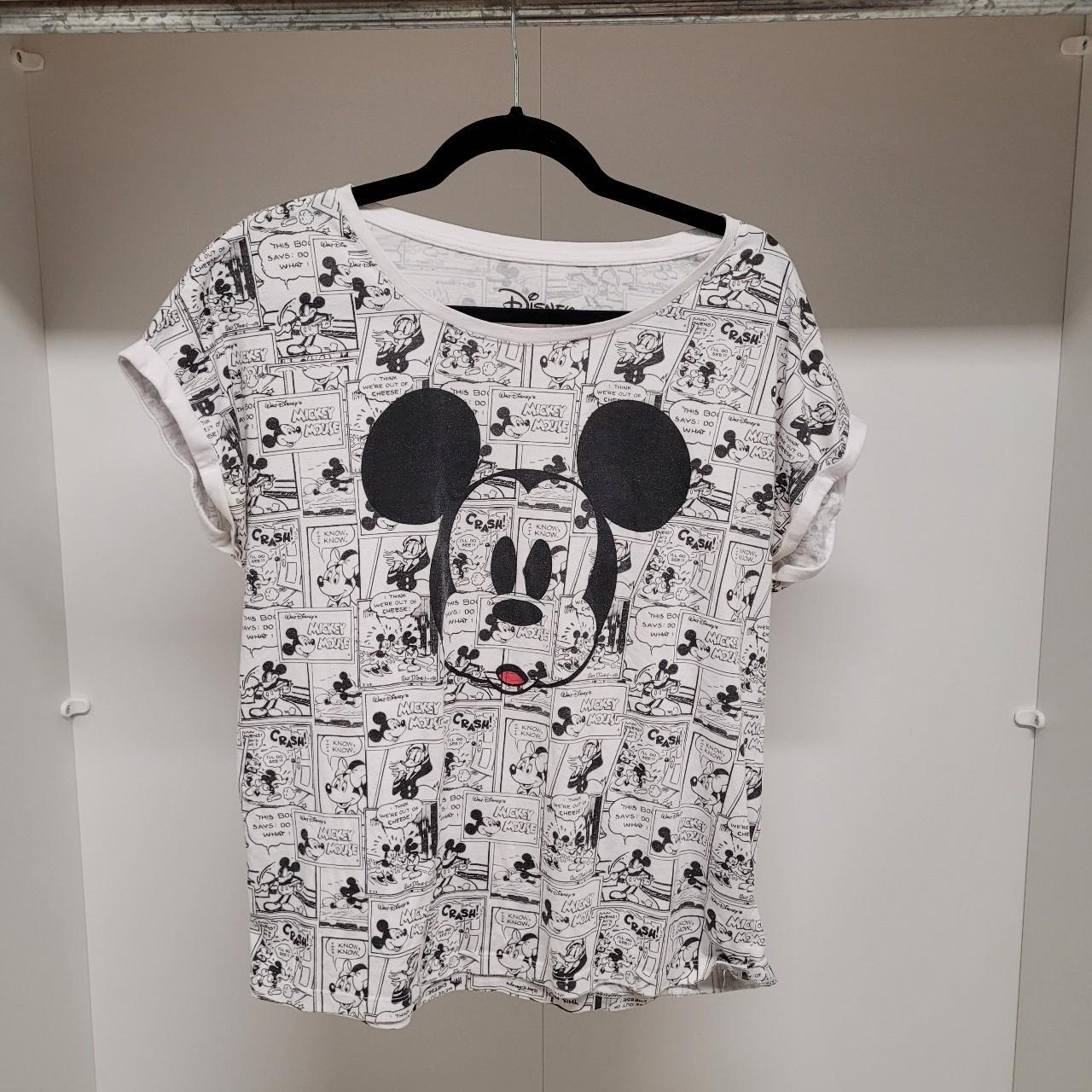 Mickey mouse comic t shirt The big mickey mouse face. Depop