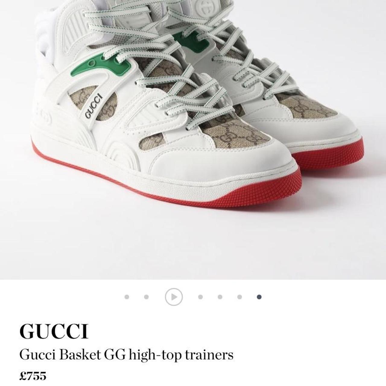 Gucci Basket High-Top Sneakers - White