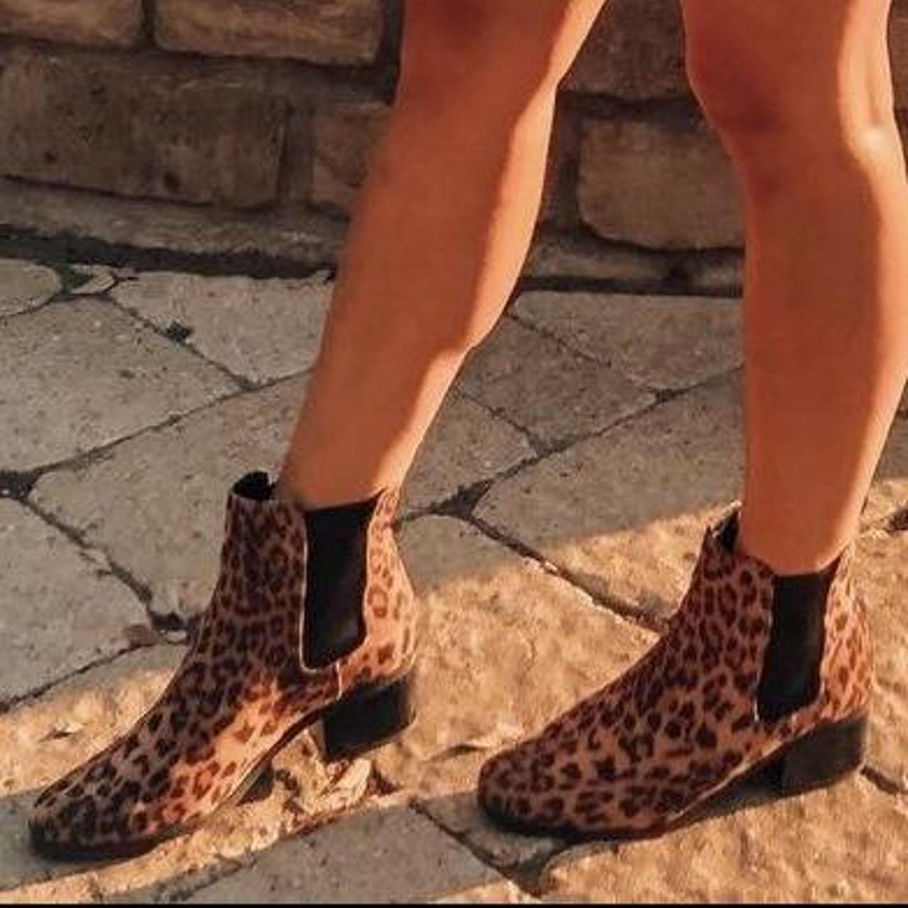 toms cheetah booties