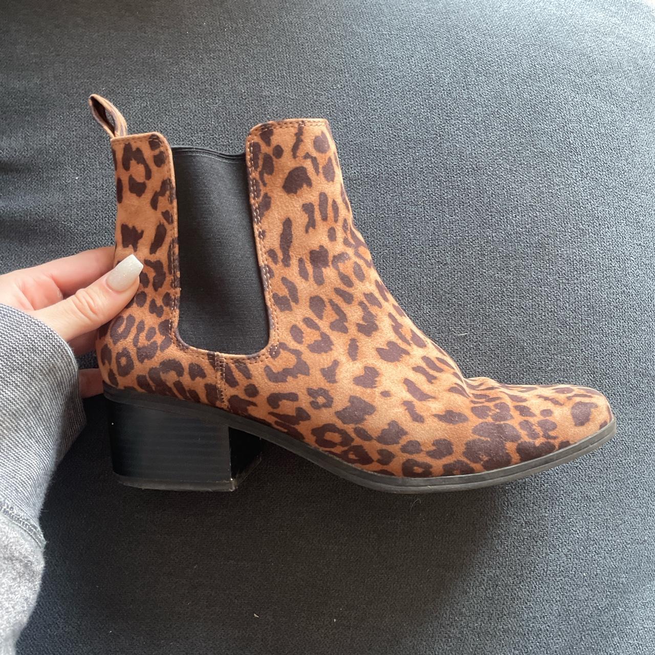 liberty black cheetah booties