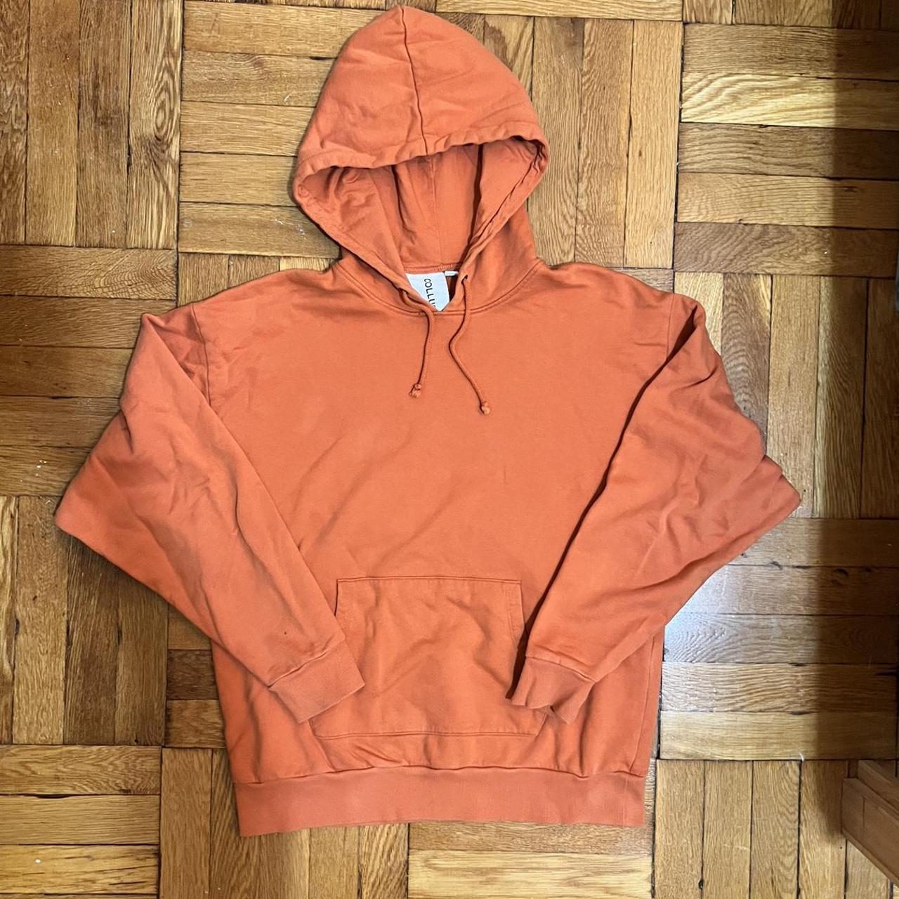 Collusion Women's Orange Hoodie | Depop