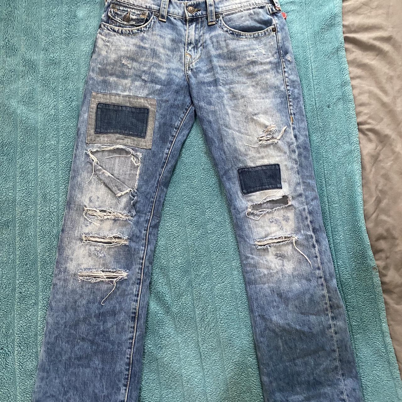 True Religion Men S Blue Jeans Depop