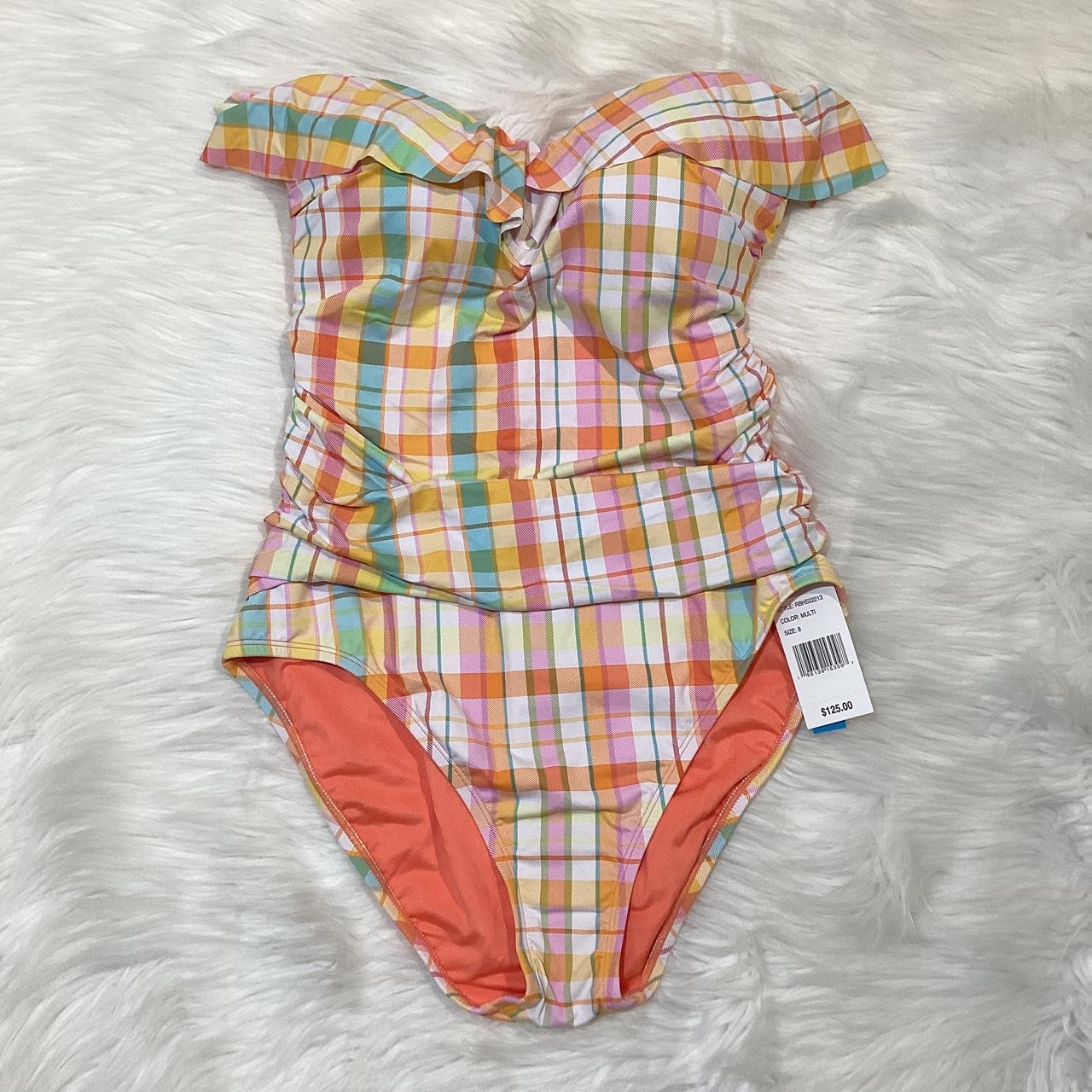 Bleu Rod Beattie Women's Orange and Pink Swimsuit-one-piece