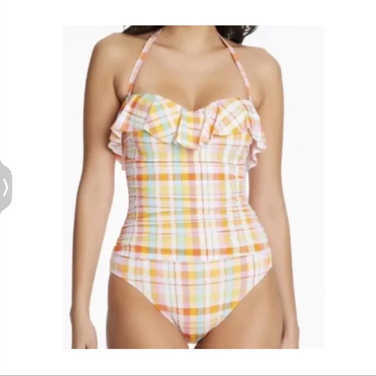 Bleu Rod Beattie Women's Orange and Pink Swimsuit-one-piece (3)