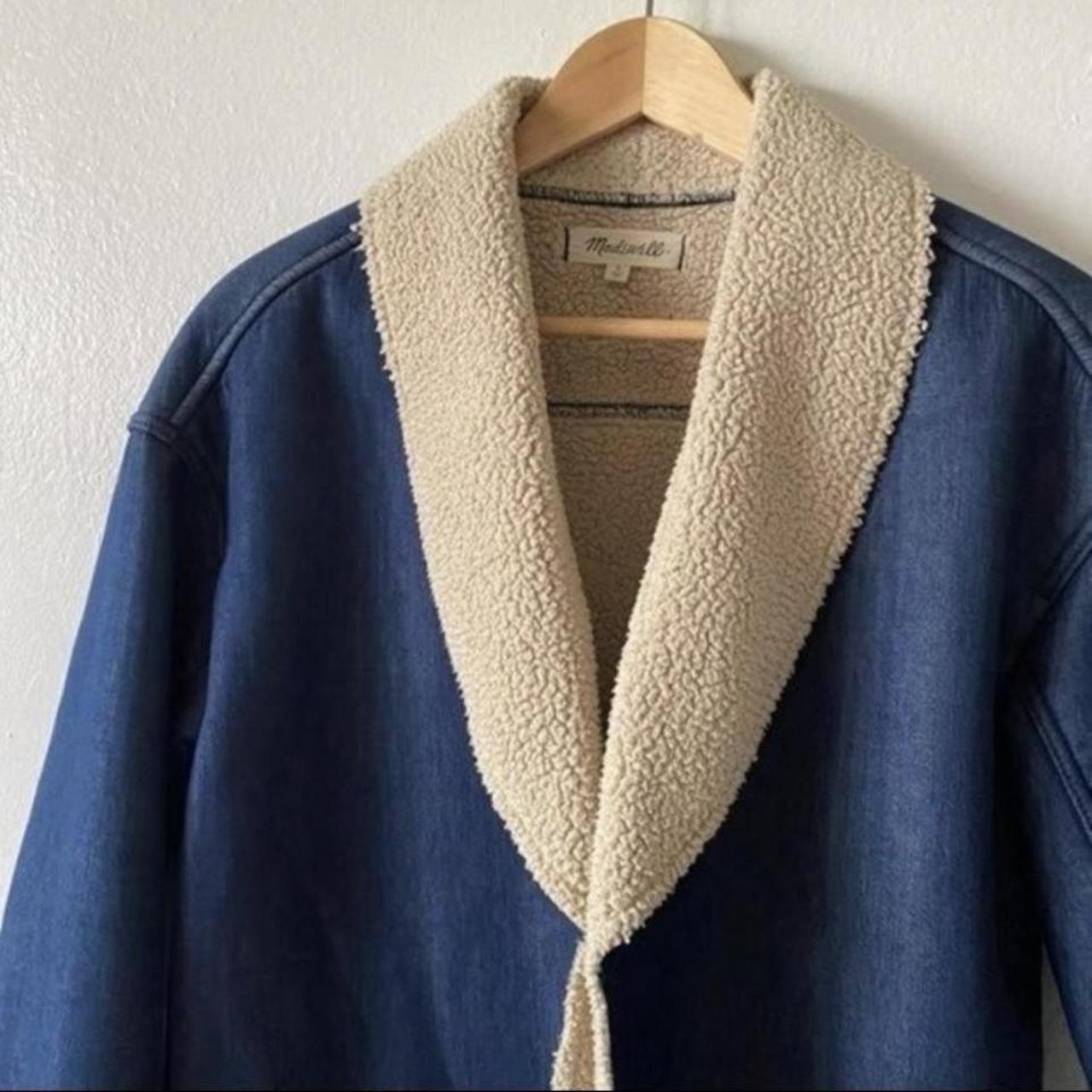 madewell bonded fleece cocoon coat