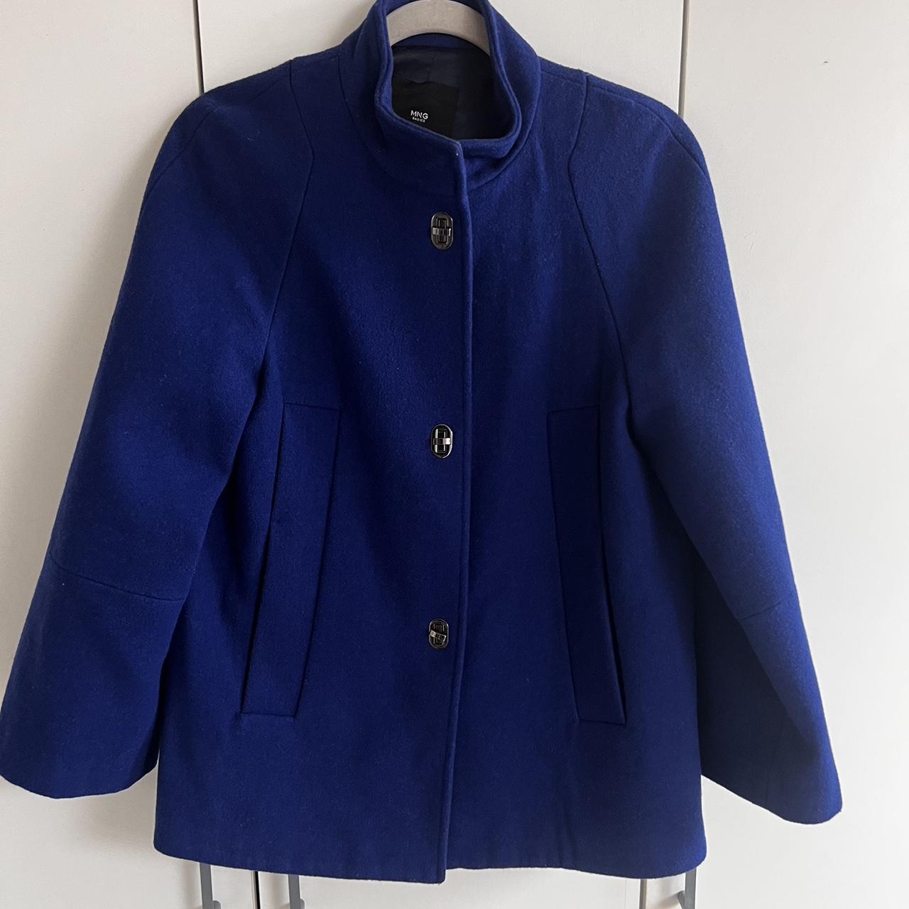 Mango Women's Blue Coat 