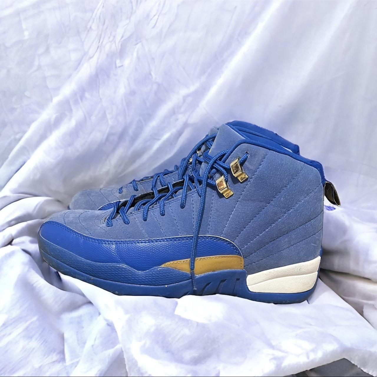 blue and gold jordan 5