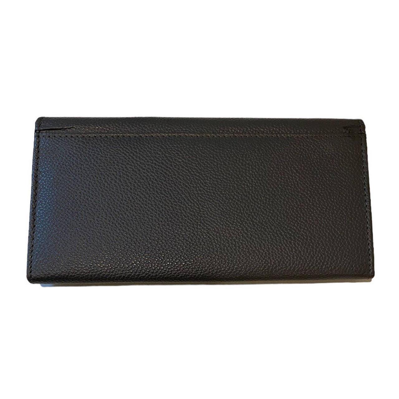 Osprey London Gray Leather Large Wallet Depop