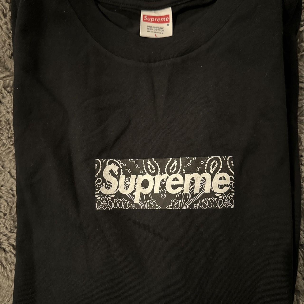 Supreme bandana box logo best sale tee black