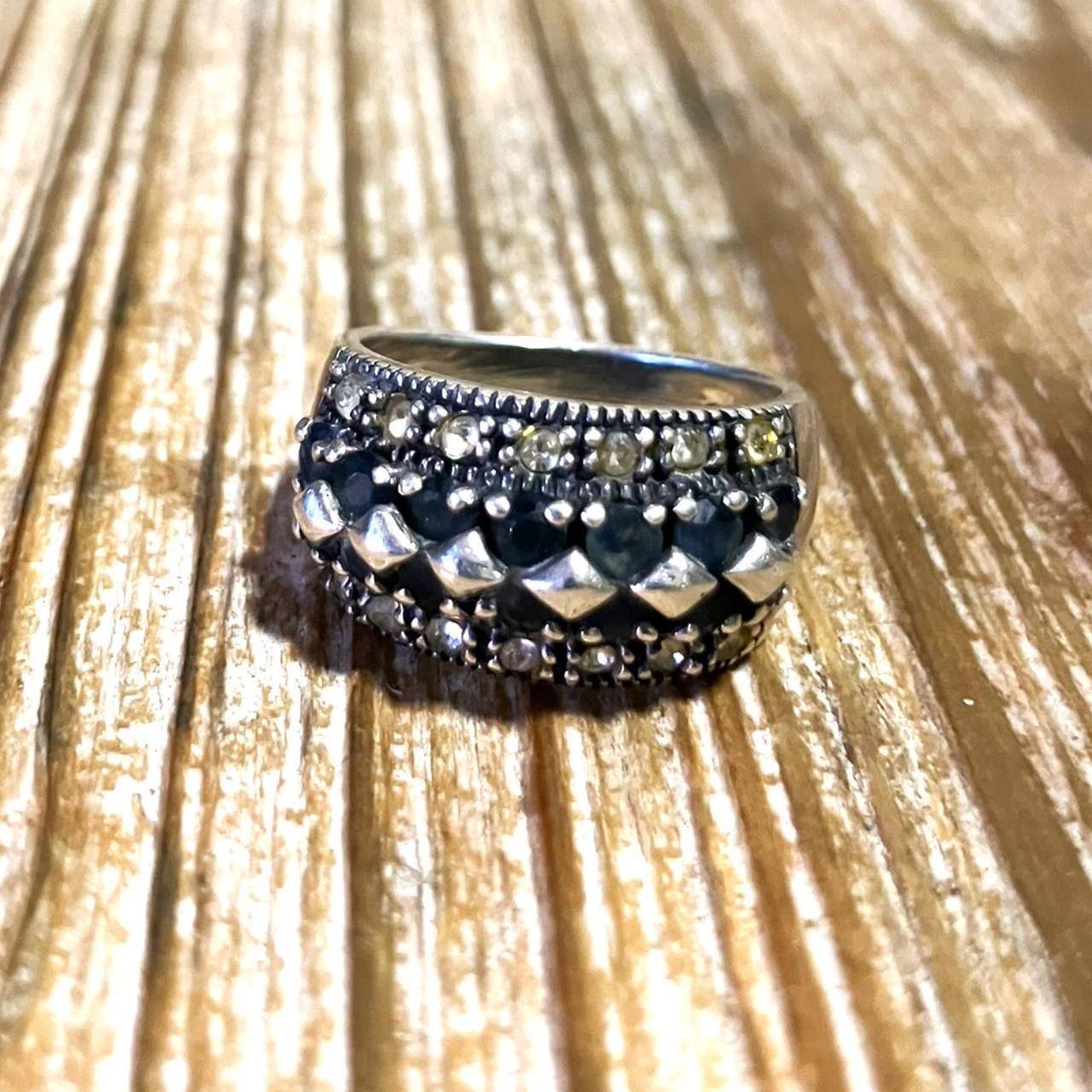 Source Unknown Men's Ring - Silver/Black – Unisex… - image 2