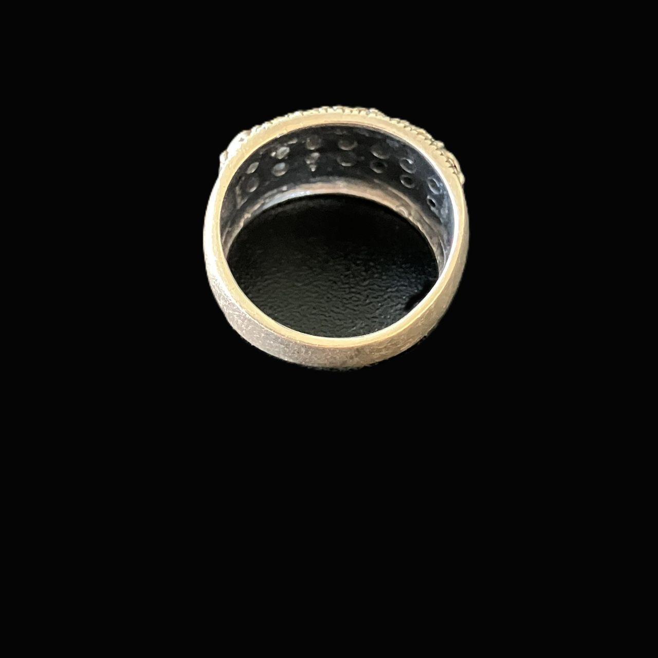 Source Unknown Men's Ring - Silver/Black – Unisex… - image 3