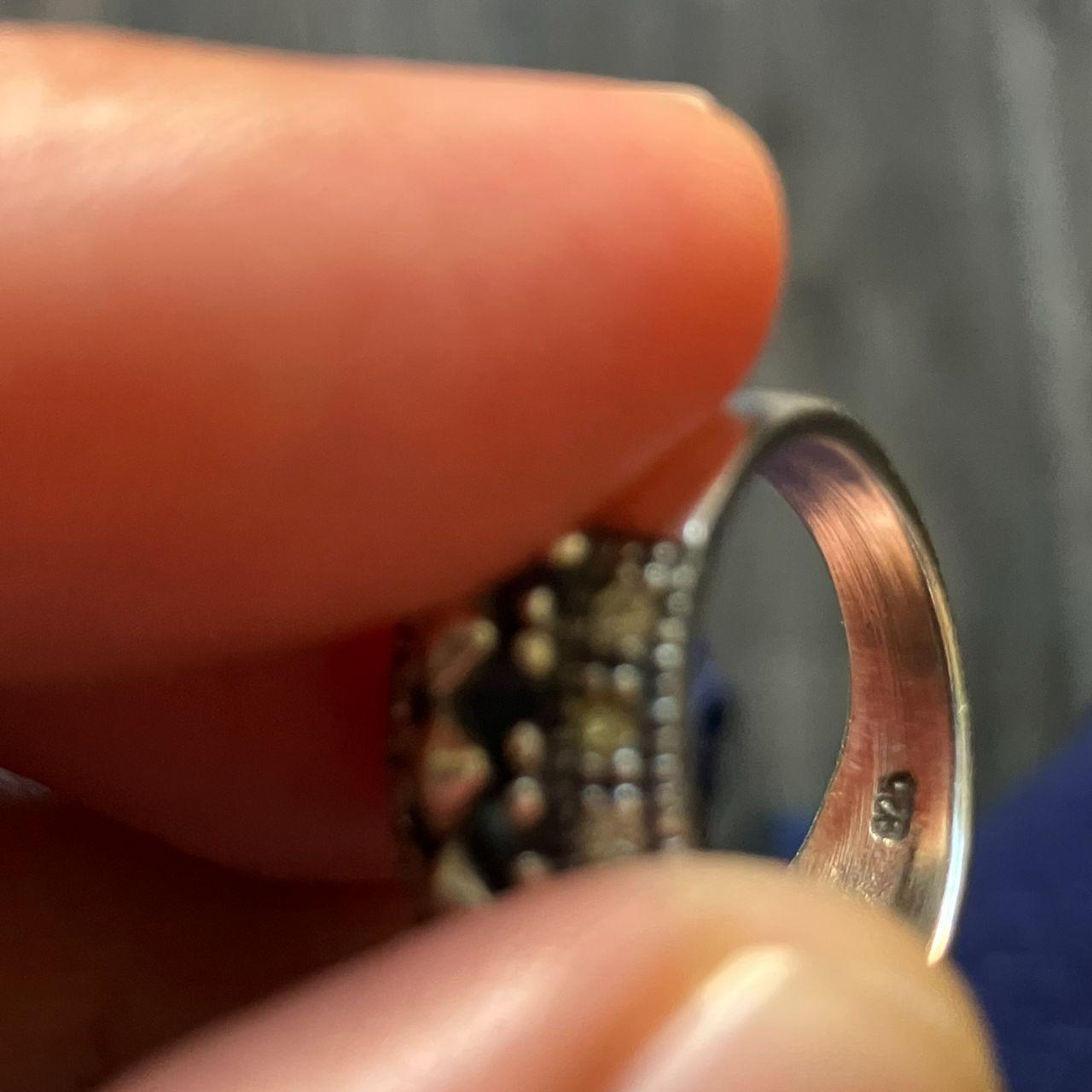 Source Unknown Men's Ring - Silver/Black – Unisex… - image 4