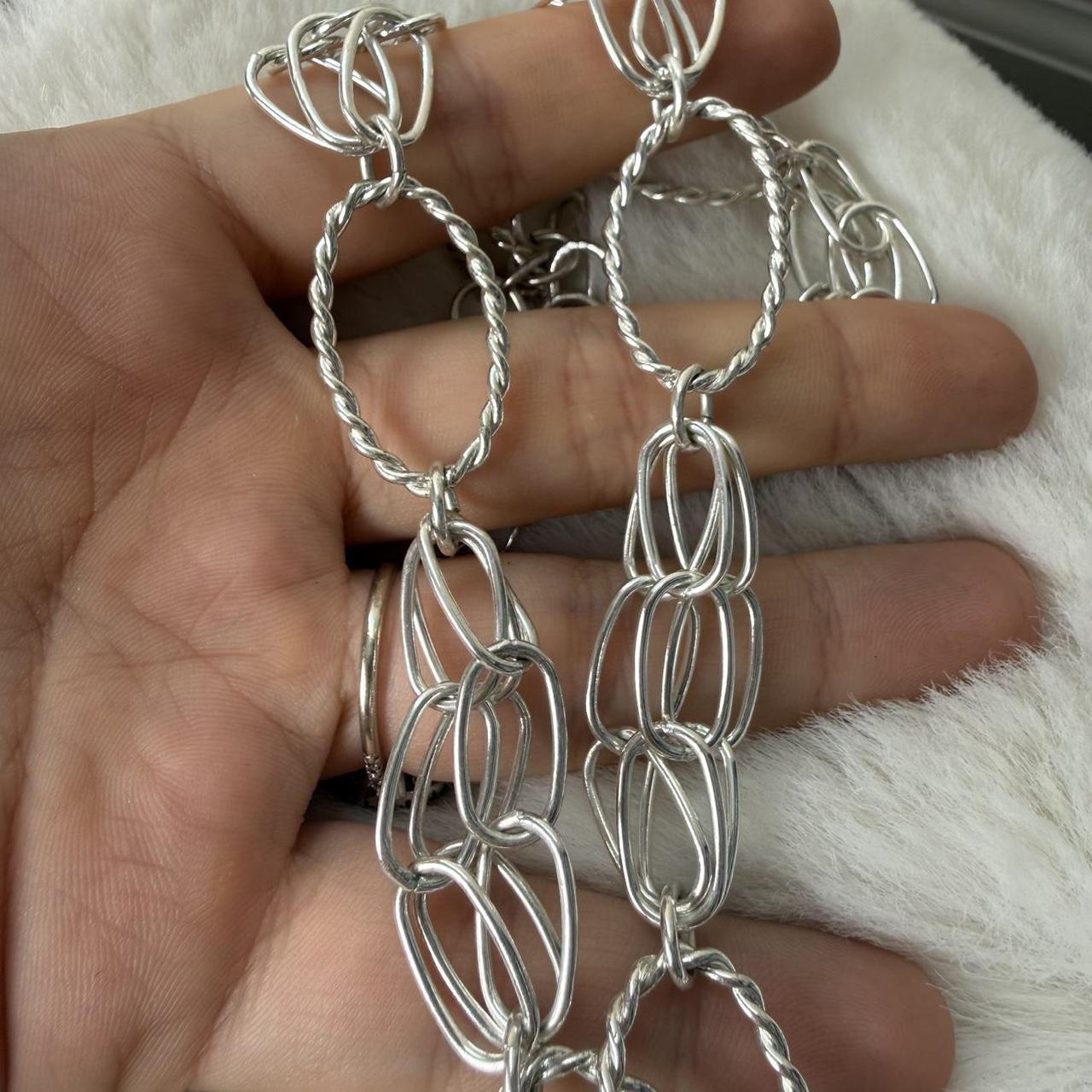 Preloved Women's Necklace - Silver – Basic silver… - image 3