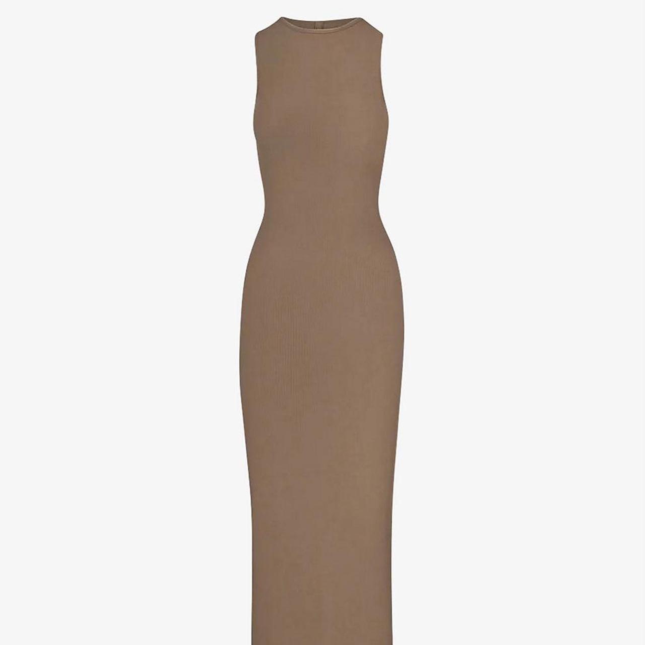 Skims Women's Brown Dress | Depop