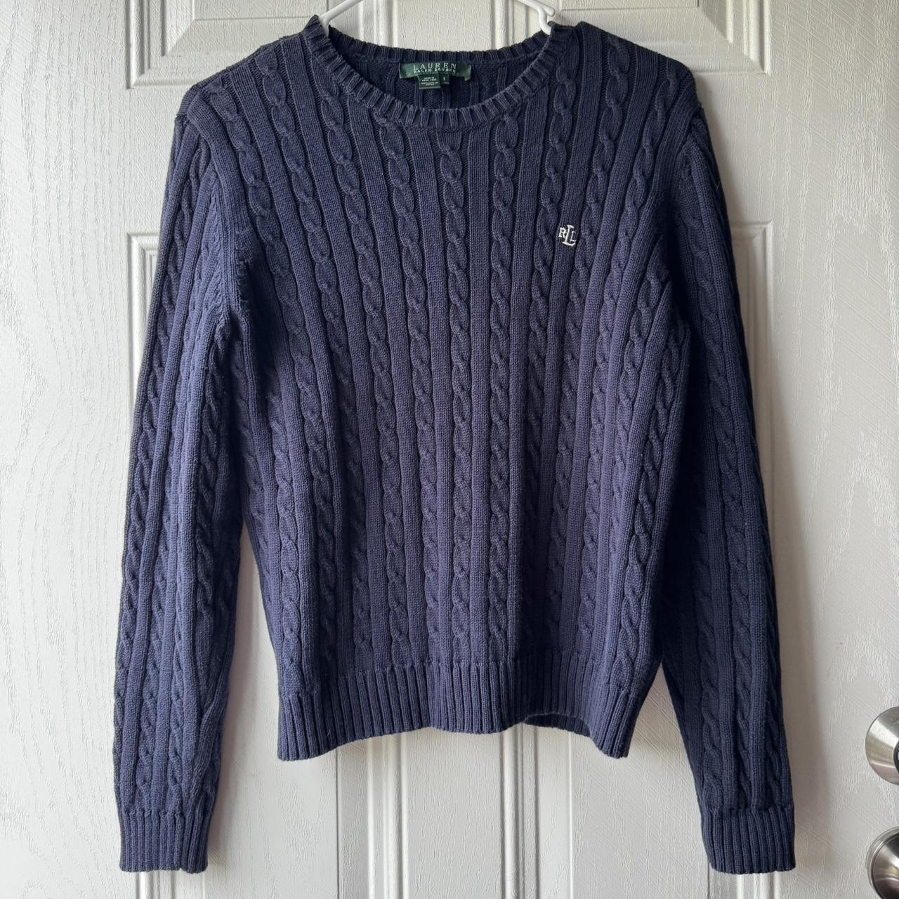 Ralph Lauren Cable knit sweater women’s size small... - Depop