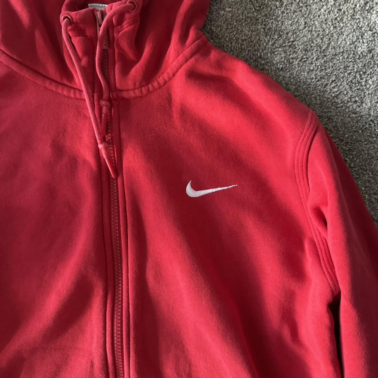 Red Nike zip hoodie size men’s medium. Please zoom... Depop