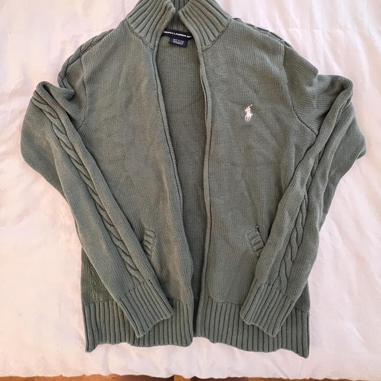 Ralph Lauren sport zip up green jacket. Open to offers! - Depop