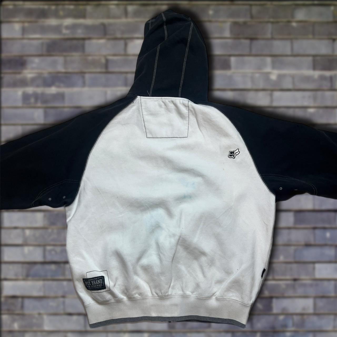 Vintage Y2K Men's Fox Riders Racing Hoodie | Depop