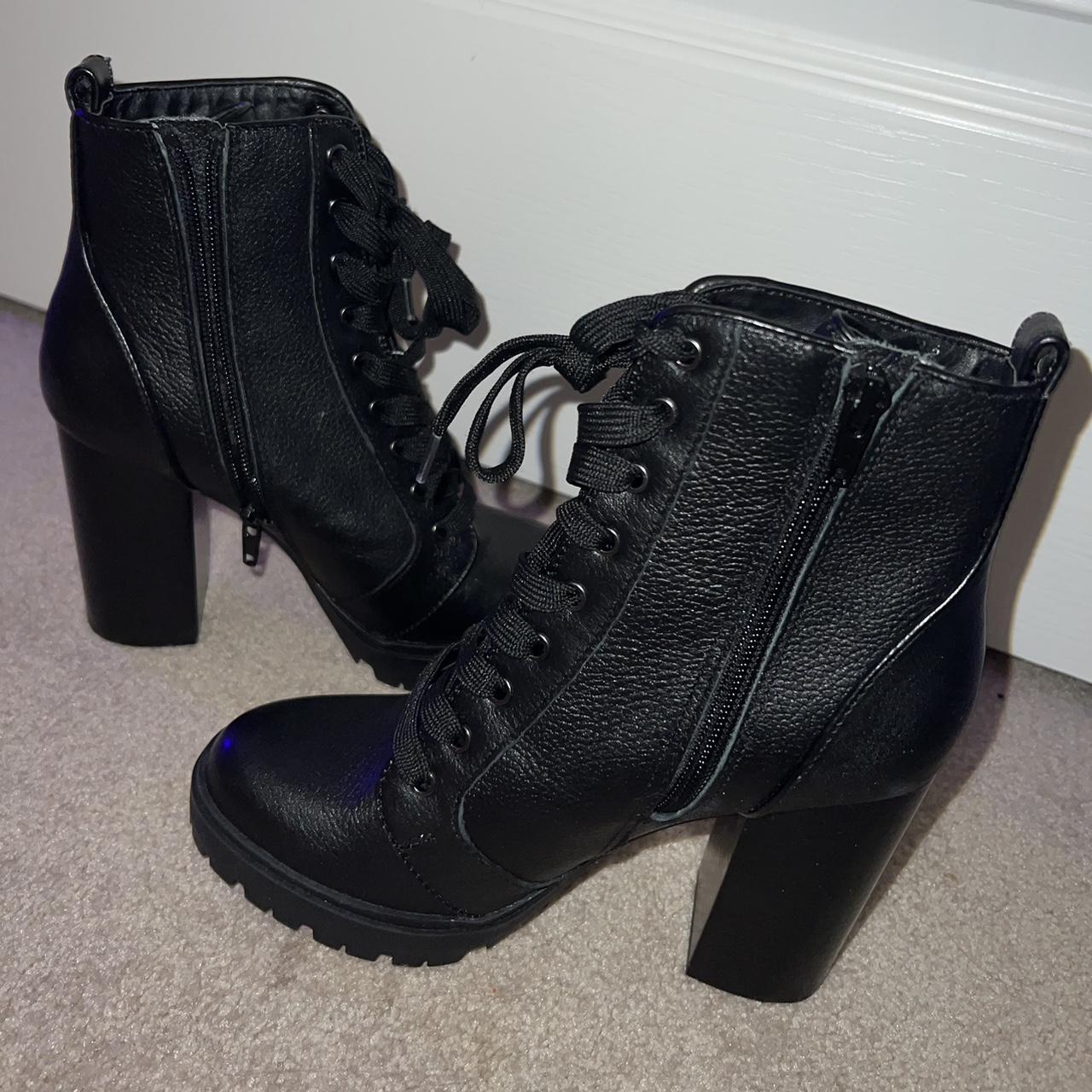 steve madden heeled boots - never worn #stevemadden... - Depop