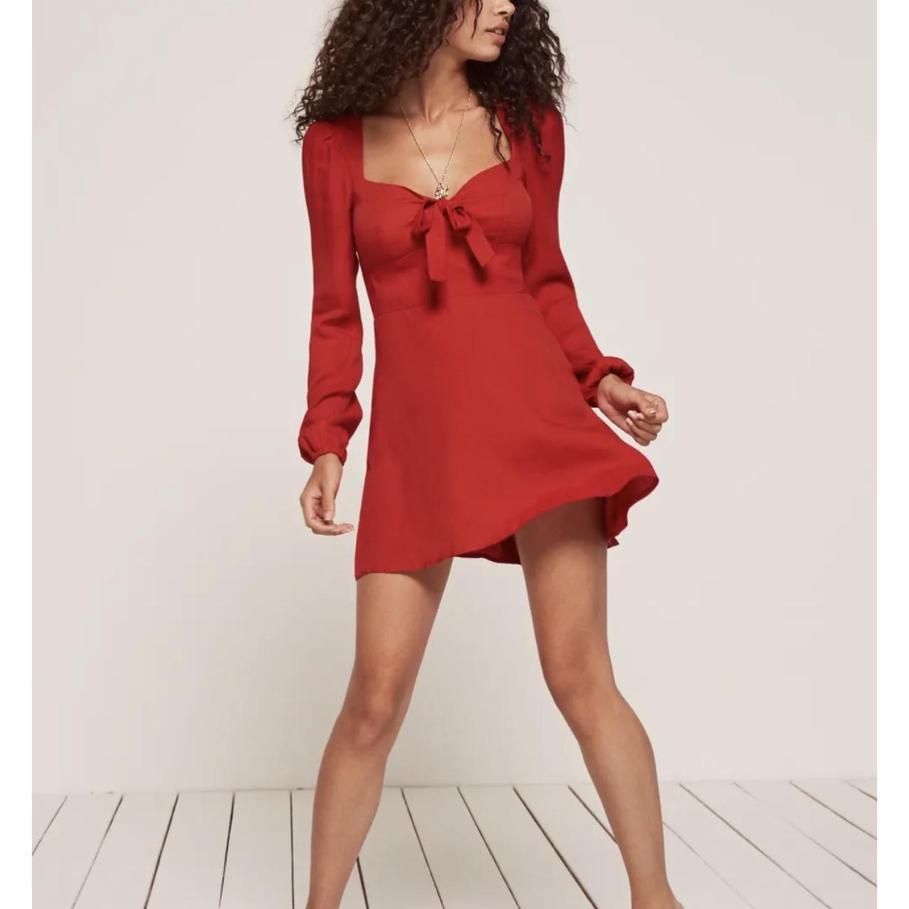Reformation dress Red “Valentine” dress Never worn... - Depop
